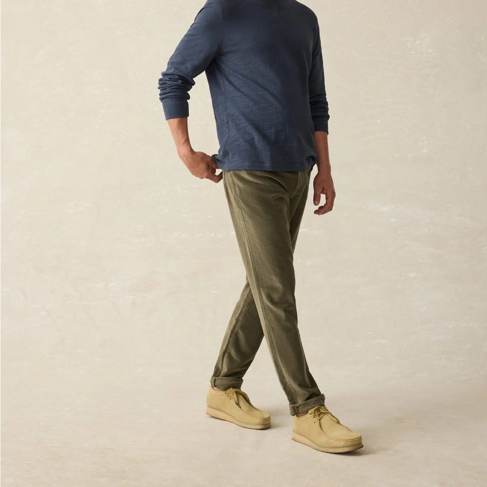 Faherty Olive Green Men's Pants